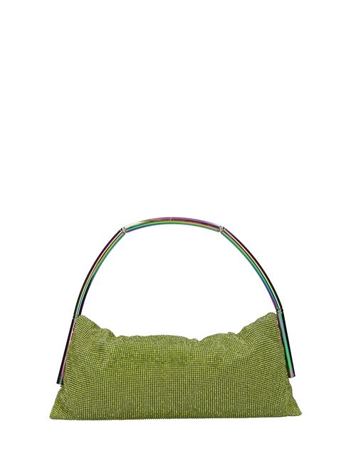 BORSA TRAVOLTA Benedetta Bruzziches. Borsa con decorazione in cristalli BENEDETTA BRUZZICHES | 66022VERDE